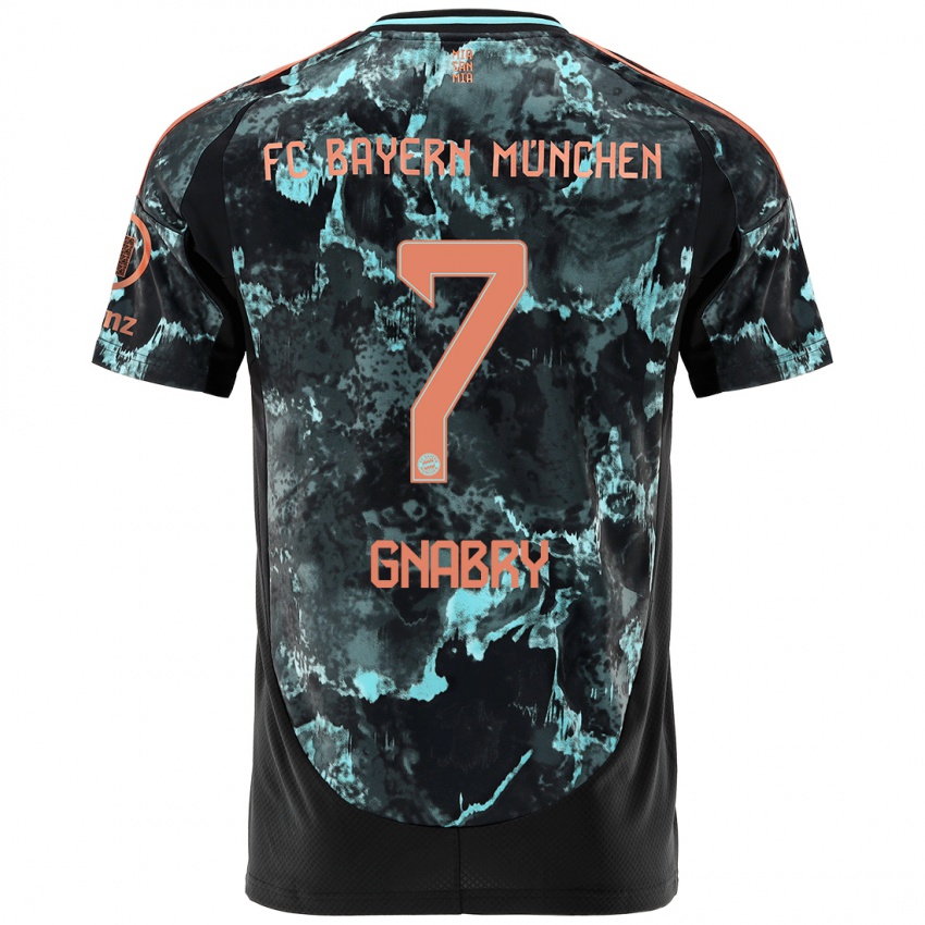 Criança Camisola Serge Gnabry #7 Preto Alternativa 2024/25 Camisa