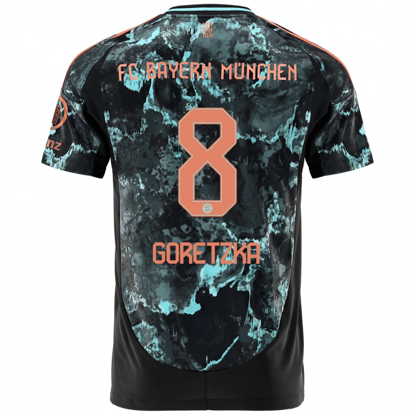 Criança Camisola Leon Goretzka #8 Preto Alternativa 2024/25 Camisa