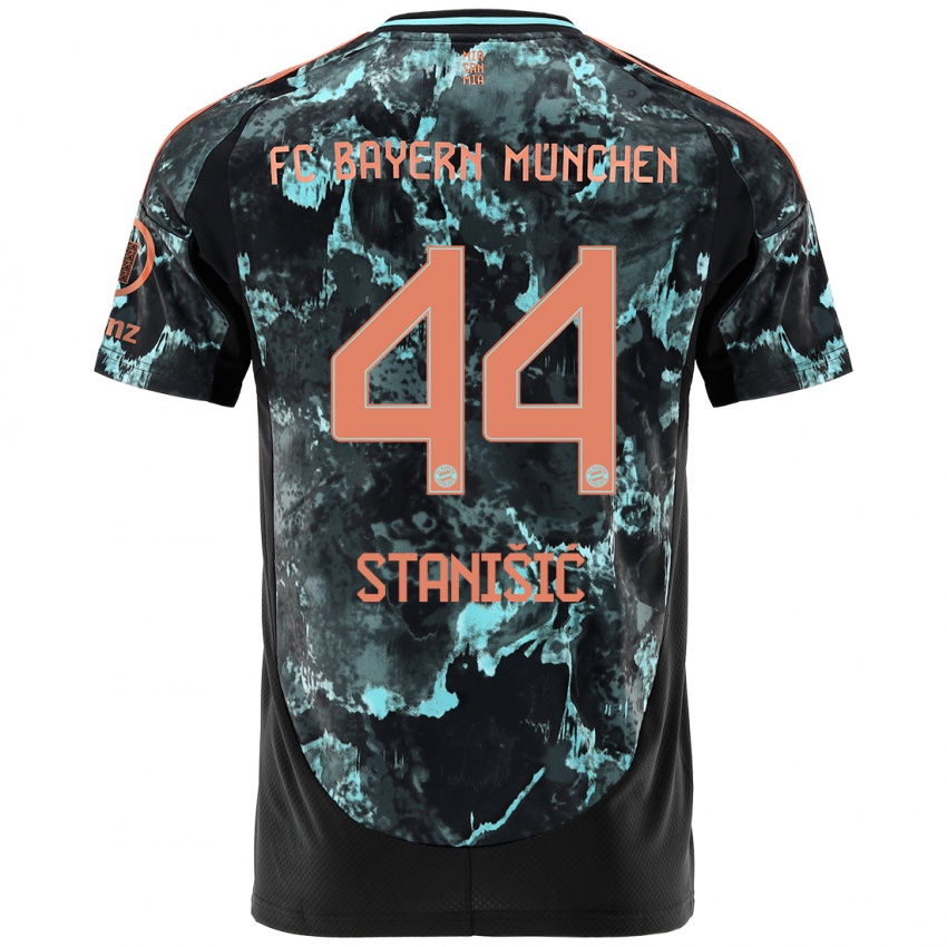 Criança Camisola Josip Stanisic #44 Preto Alternativa 2024/25 Camisa