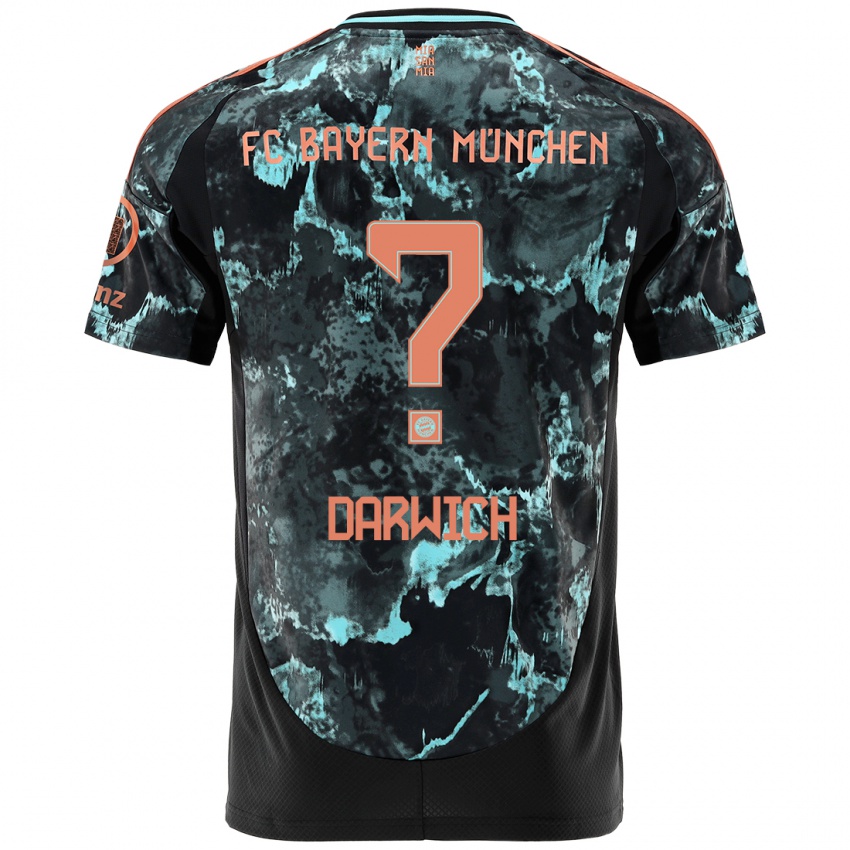 Criança Camisola Maher Darwich #0 Preto Alternativa 2024/25 Camisa