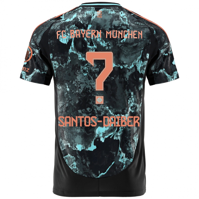 Criança Camisola David Santos-Daiber #0 Preto Alternativa 2024/25 Camisa