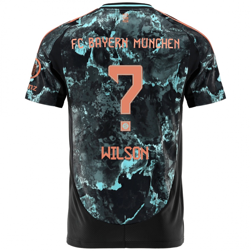 Criança Camisola Oluwaseyi Wilson #0 Preto Alternativa 2024/25 Camisa