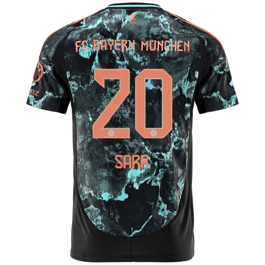 Criança Camisola Bouna Sarr #20 Preto Alternativa 2024/25 Camisa