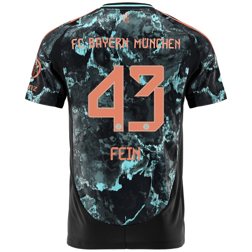 Criança Camisola Adrian Fein #43 Preto Alternativa 2024/25 Camisa