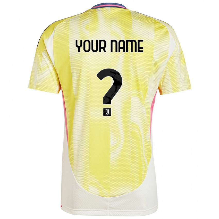 Criança Camisola Seu Nome #0 Solar Amarelo Alternativa 2024/25 Camisa