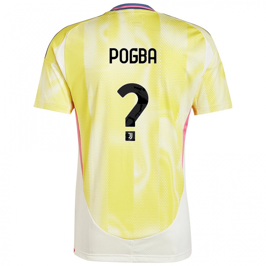 Criança Camisola Paul Pogba #0 Solar Amarelo Alternativa 2024/25 Camisa