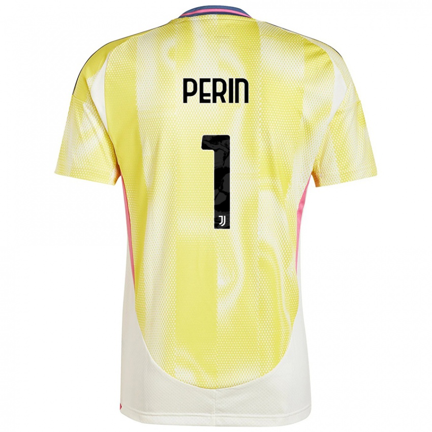 Criança Camisola Mattia Perin #1 Solar Amarelo Alternativa 2024/25 Camisa