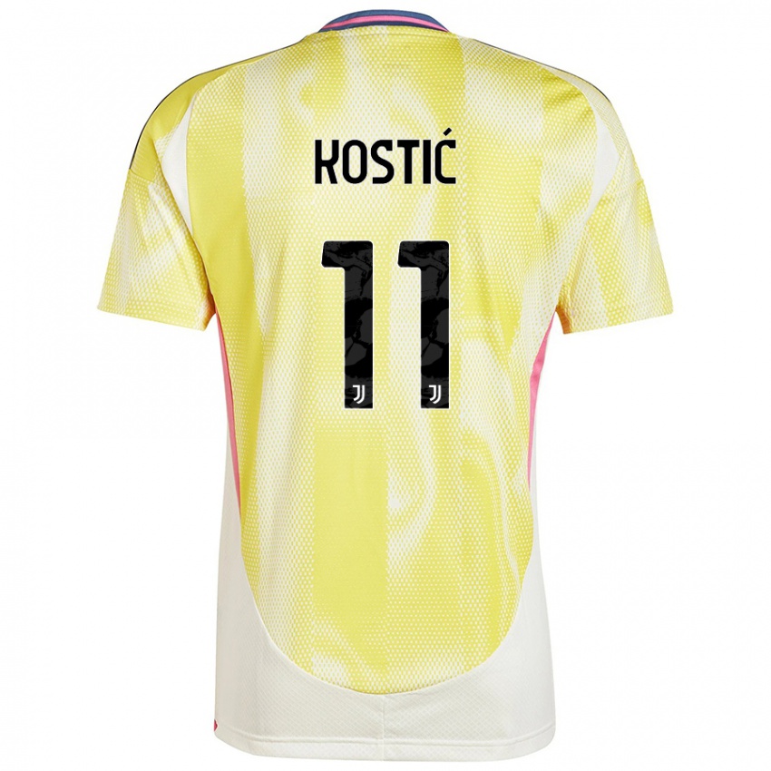 Criança Camisola Filip Kostic #11 Solar Amarelo Alternativa 2024/25 Camisa