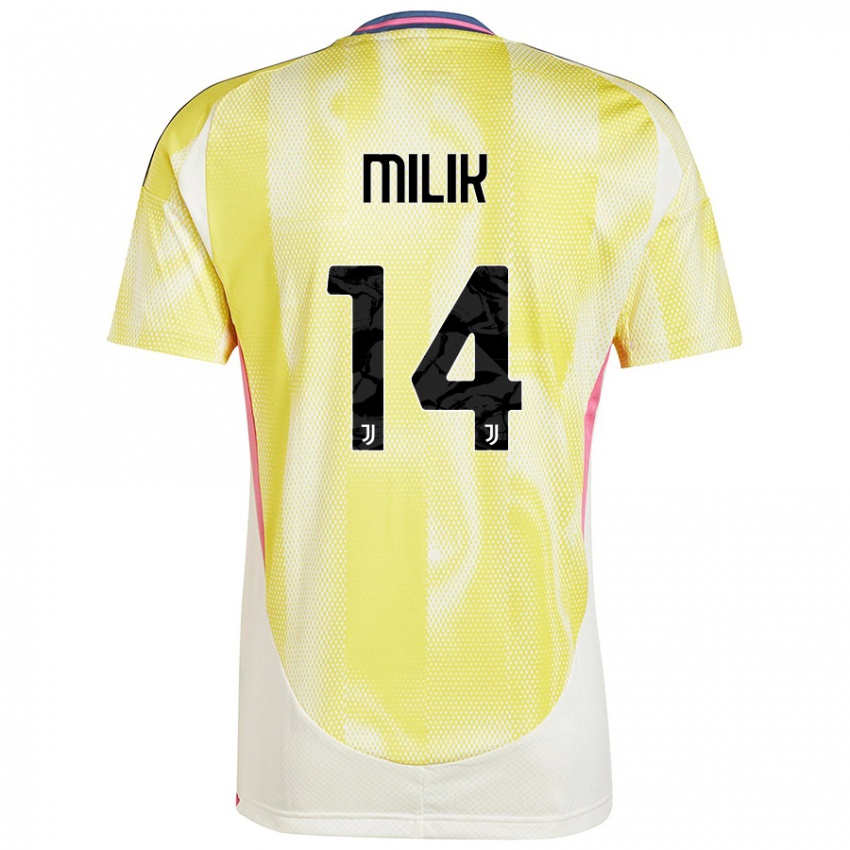 Criança Camisola Arkadiusz Milik #14 Solar Amarelo Alternativa 2024/25 Camisa