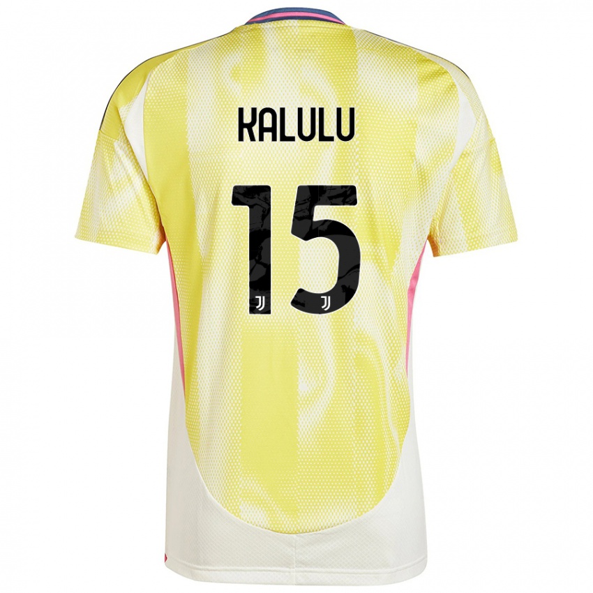 Criança Camisola Pierre Kalulu #15 Solar Amarelo Alternativa 2024/25 Camisa