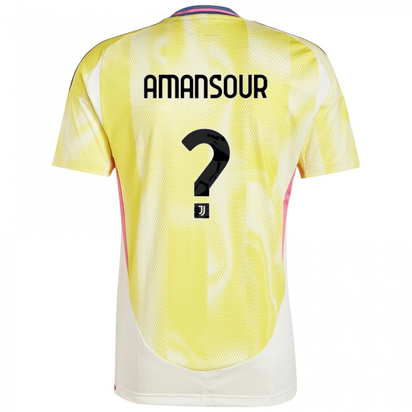 Criança Camisola Adam Amansour #0 Solar Amarelo Alternativa 2024/25 Camisa