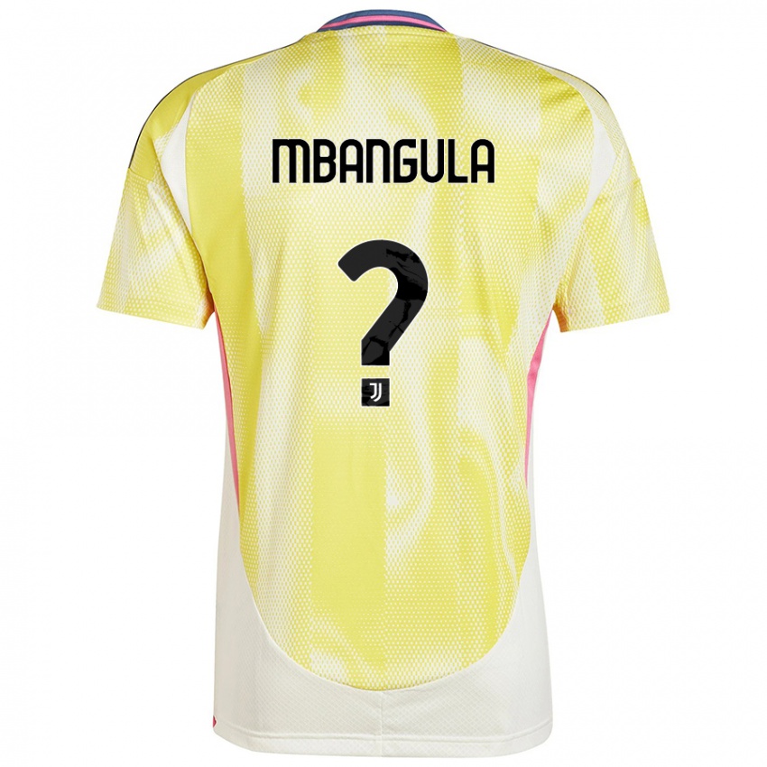 Criança Camisola Samuel Mbangula #0 Solar Amarelo Alternativa 2024/25 Camisa