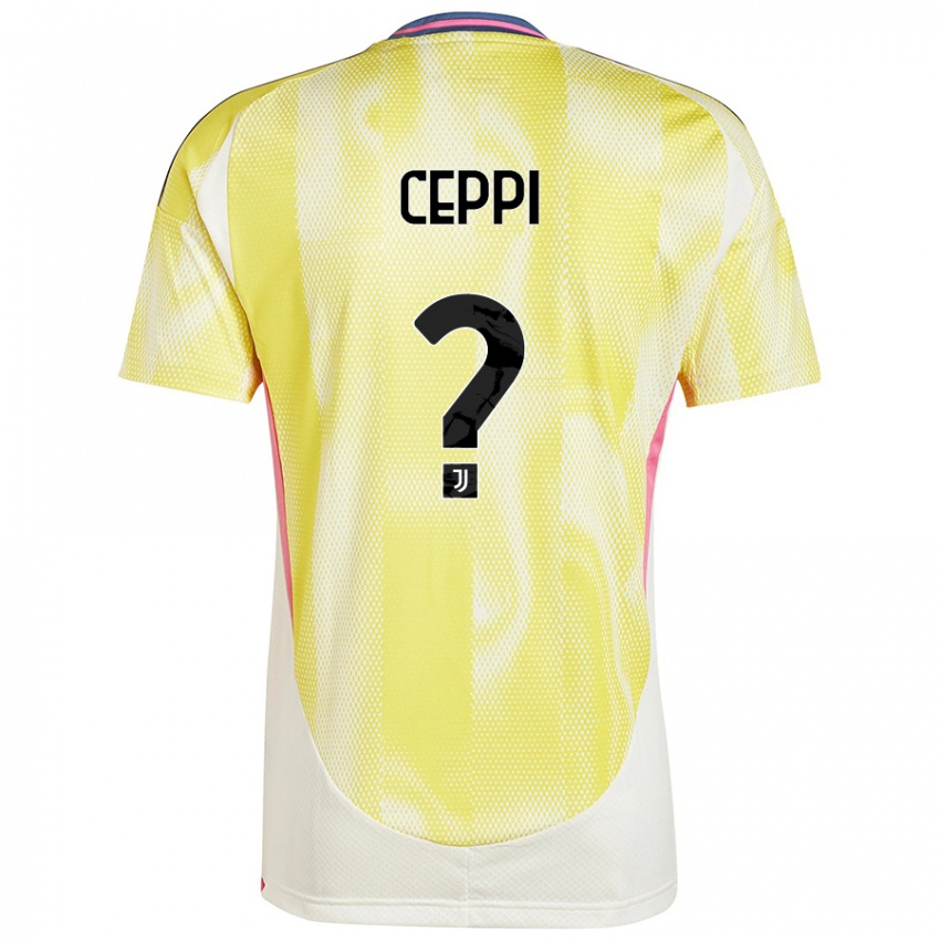 Criança Camisola Paolo Ceppi #0 Solar Amarelo Alternativa 2024/25 Camisa