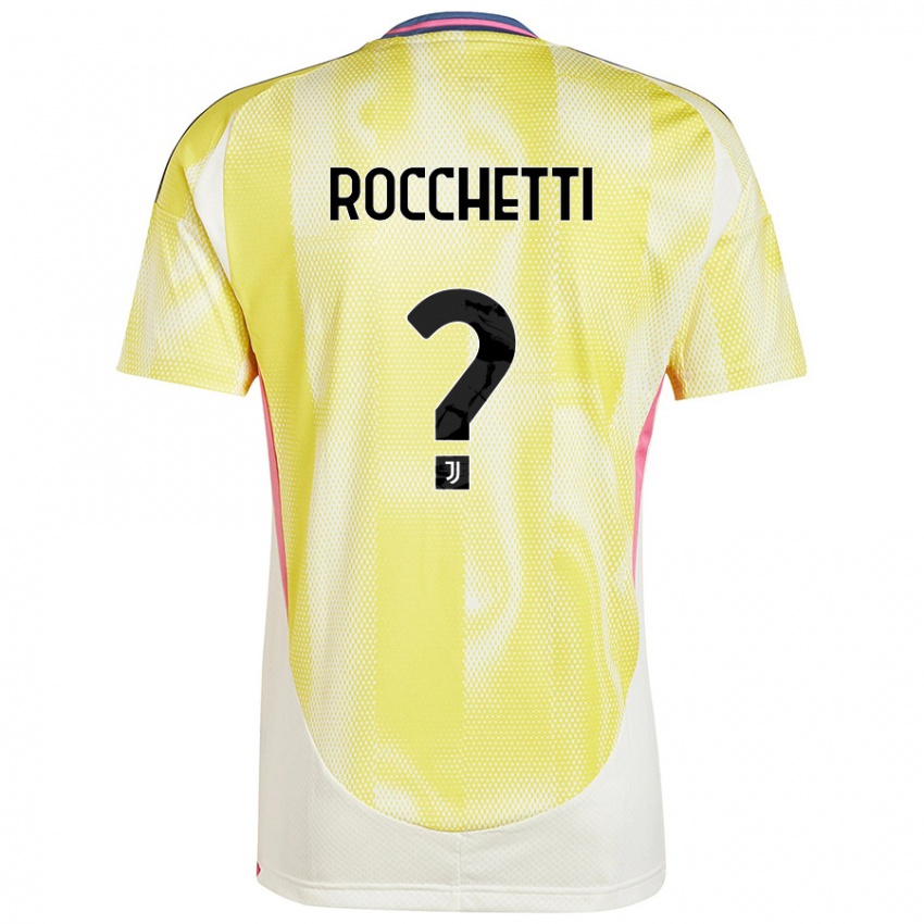 Criança Camisola Edoardo Rocchetti #0 Solar Amarelo Alternativa 2024/25 Camisa