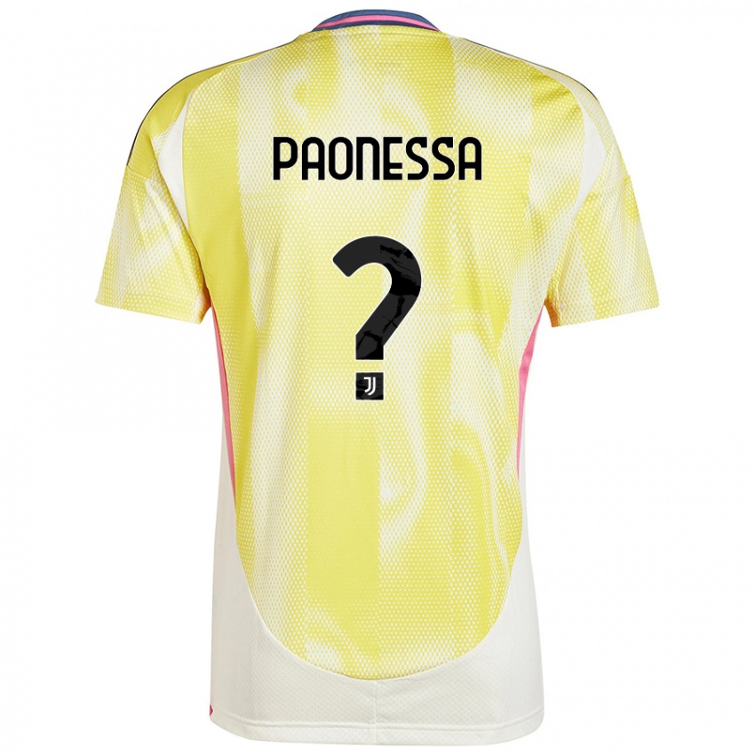 Criança Camisola Riccardo Paonessa #0 Solar Amarelo Alternativa 2024/25 Camisa