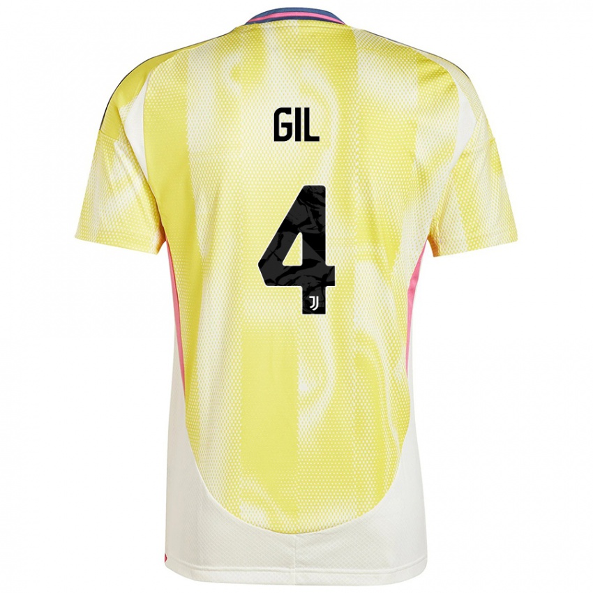 Criança Camisola Javier Gil #4 Solar Amarelo Alternativa 2024/25 Camisa