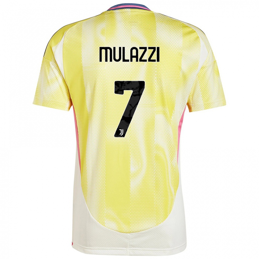 Criança Camisola Gabriele Mulazzi #7 Solar Amarelo Alternativa 2024/25 Camisa