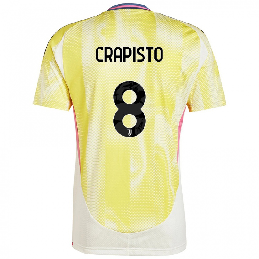 Criança Camisola Francesco Crapisto #8 Solar Amarelo Alternativa 2024/25 Camisa