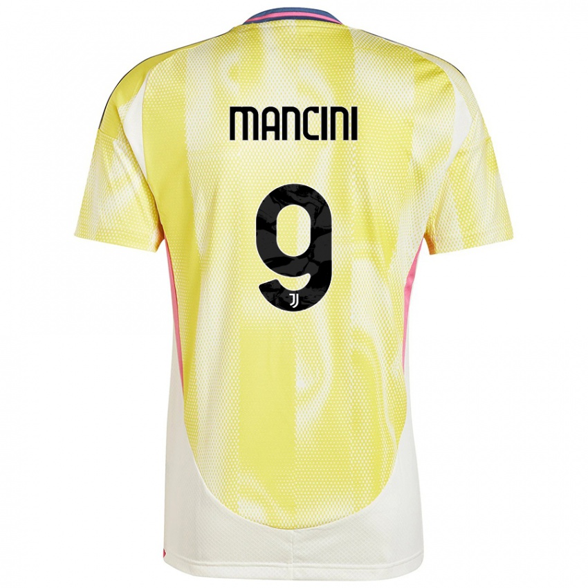 Criança Camisola Tommaso Mancini #9 Solar Amarelo Alternativa 2024/25 Camisa