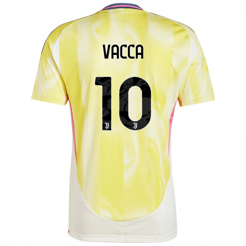 Criança Camisola Alessio Vacca #10 Solar Amarelo Alternativa 2024/25 Camisa