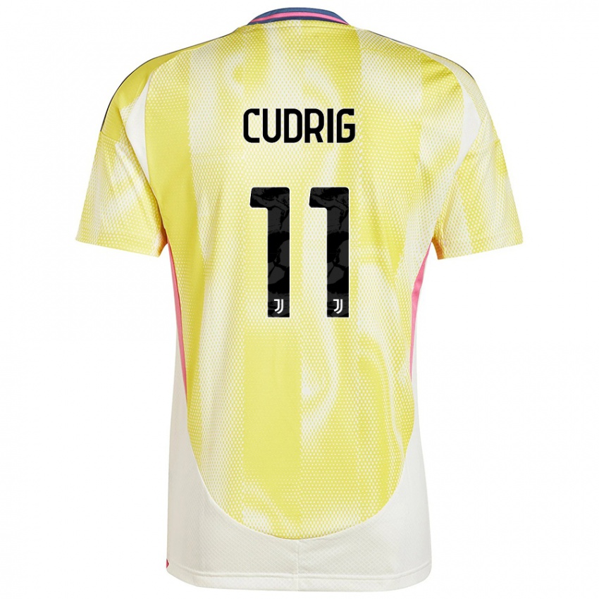 Criança Camisola Nicolò Cudrig #11 Solar Amarelo Alternativa 2024/25 Camisa