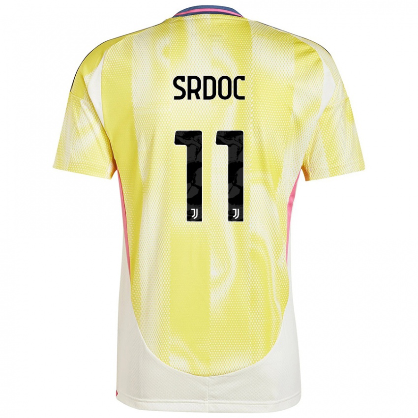 Criança Camisola Ivano Srdoc #11 Solar Amarelo Alternativa 2024/25 Camisa