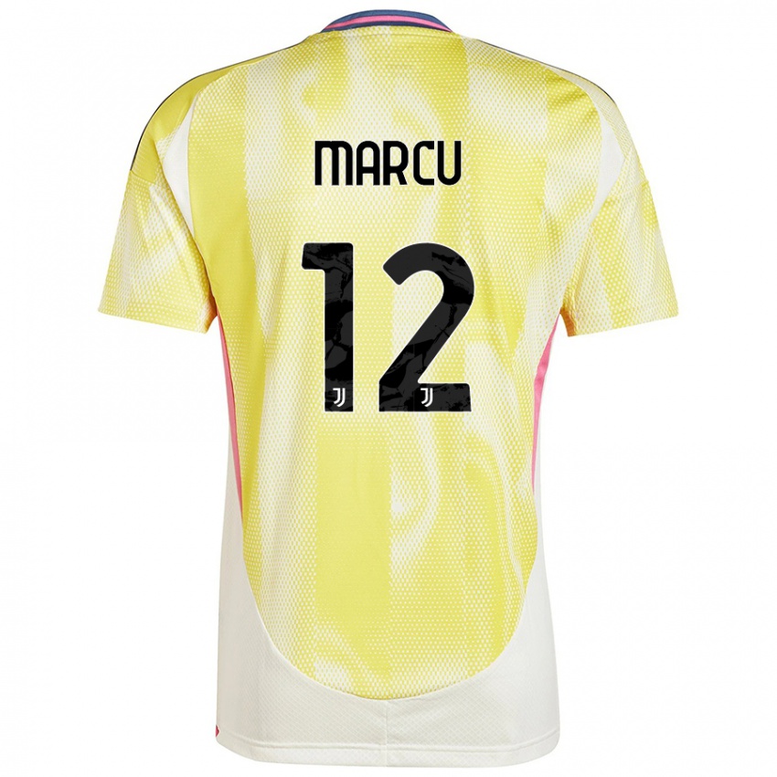 Criança Camisola Alessio Marcu #12 Solar Amarelo Alternativa 2024/25 Camisa