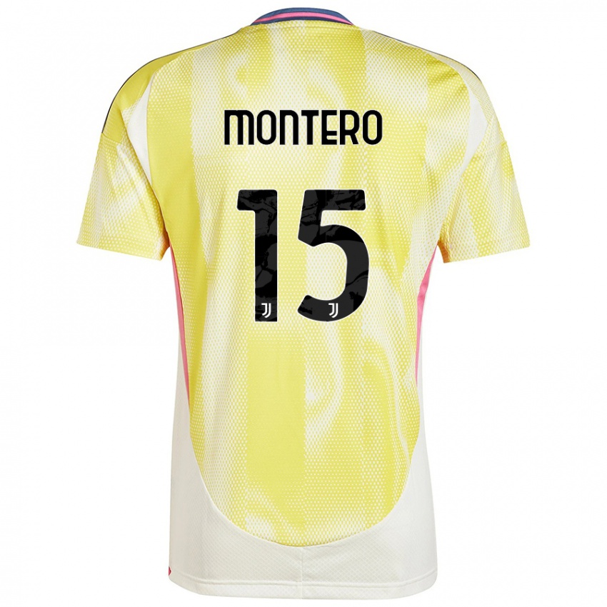 Criança Camisola Alfonso Montero #15 Solar Amarelo Alternativa 2024/25 Camisa