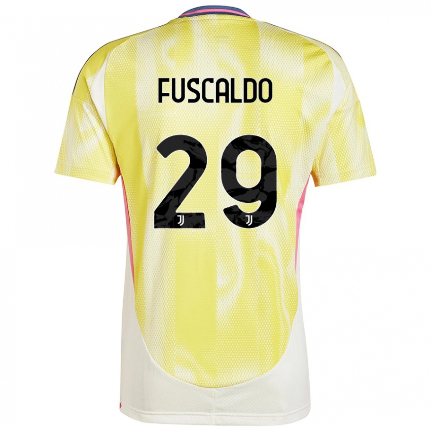 Criança Camisola Matteo Fuscaldo #29 Solar Amarelo Alternativa 2024/25 Camisa