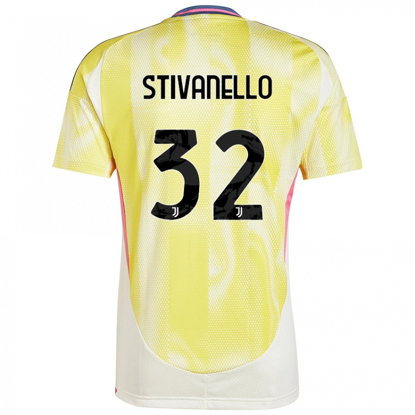 Criança Camisola Riccardo Stivanello #32 Solar Amarelo Alternativa 2024/25 Camisa