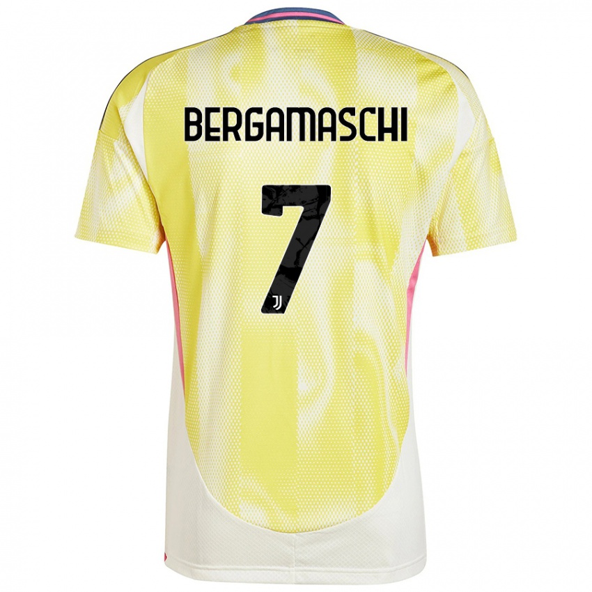 Criança Camisola Valentina Bergamaschi #7 Solar Amarelo Alternativa 2024/25 Camisa