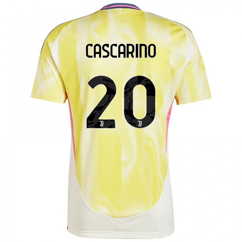 Criança Camisola Estelle Cascarino #20 Solar Amarelo Alternativa 2024/25 Camisa