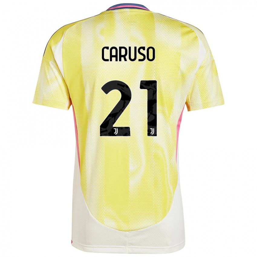 Criança Camisola Arianna Caruso #21 Solar Amarelo Alternativa 2024/25 Camisa