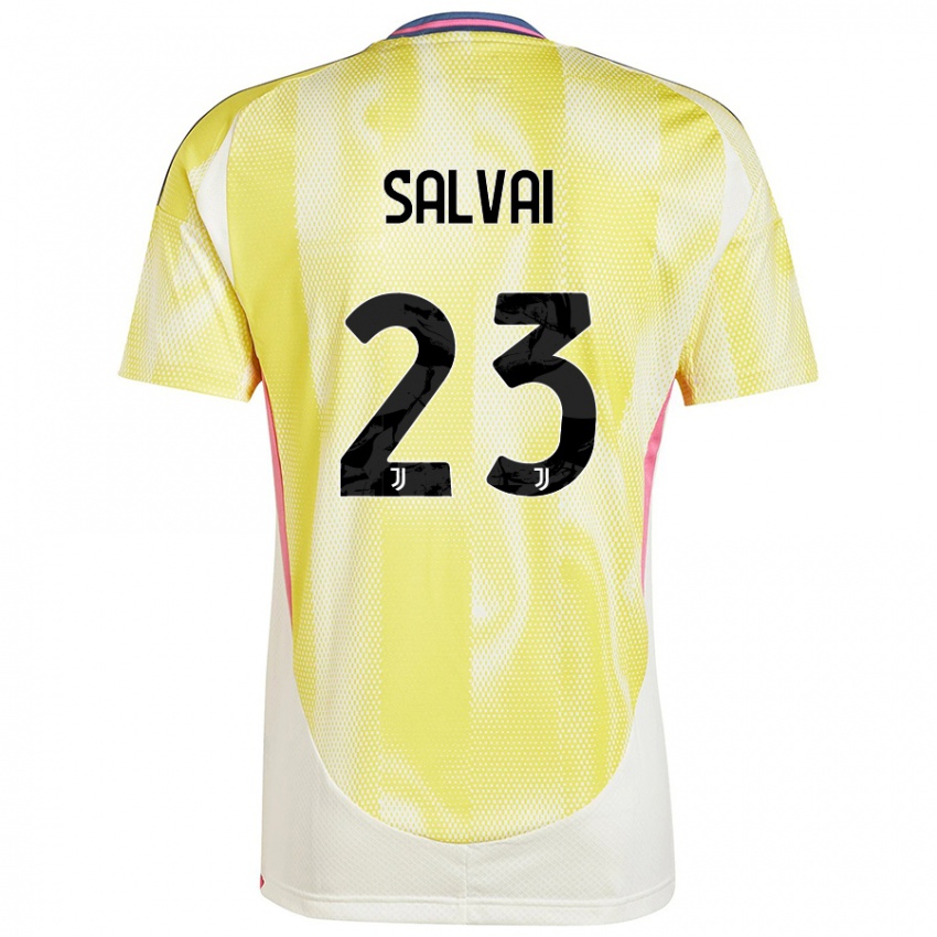 Criança Camisola Cecilia Salvai #23 Solar Amarelo Alternativa 2024/25 Camisa