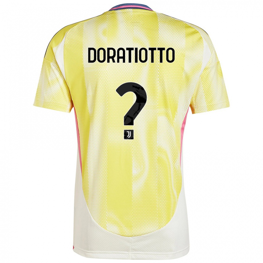 Criança Camisola Giulio Doratiotto #0 Solar Amarelo Alternativa 2024/25 Camisa