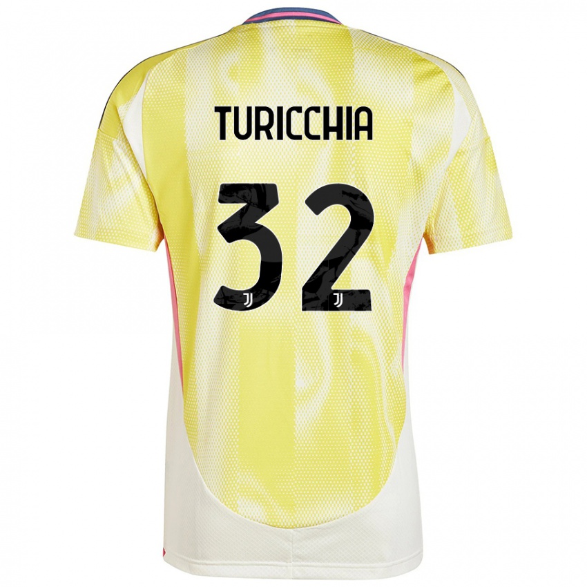 Criança Camisola Riccardo Turicchia #32 Solar Amarelo Alternativa 2024/25 Camisa