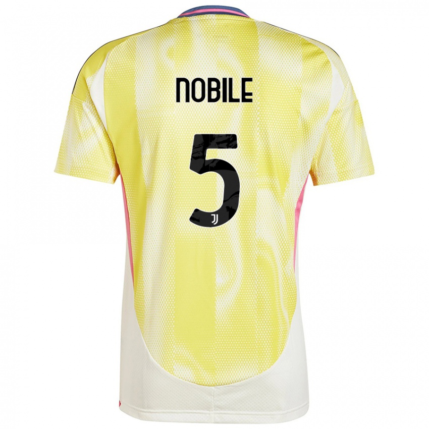 Criança Camisola Riccardo Nobile #5 Solar Amarelo Alternativa 2024/25 Camisa