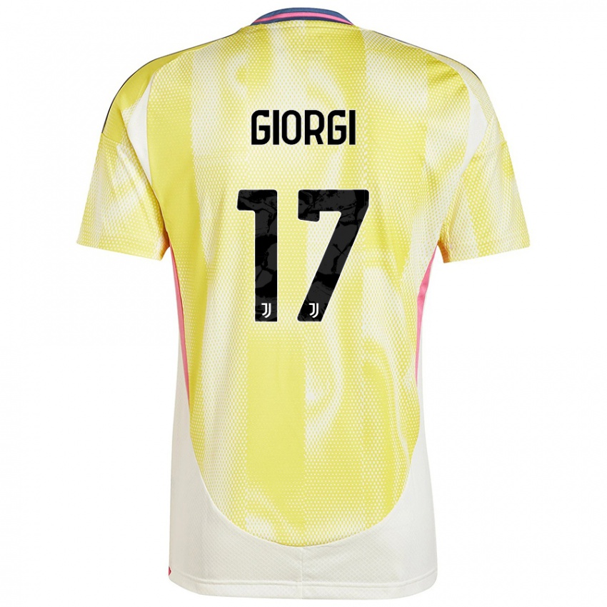 Criança Camisola Lorenzo Giorgi #17 Solar Amarelo Alternativa 2024/25 Camisa