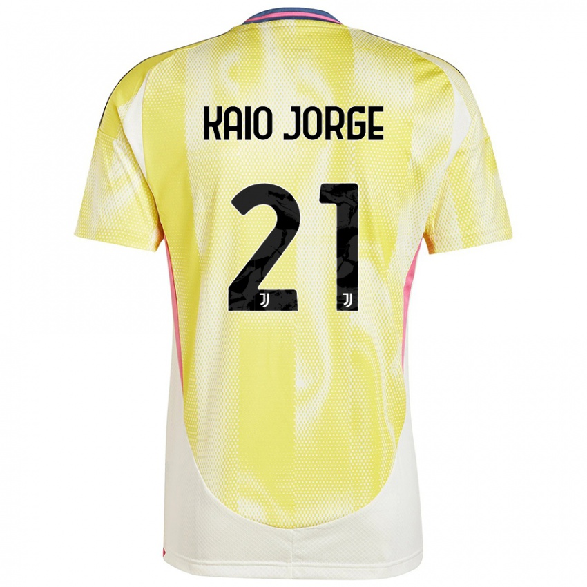 Criança Camisola Kaio Jorge #21 Solar Amarelo Alternativa 2024/25 Camisa