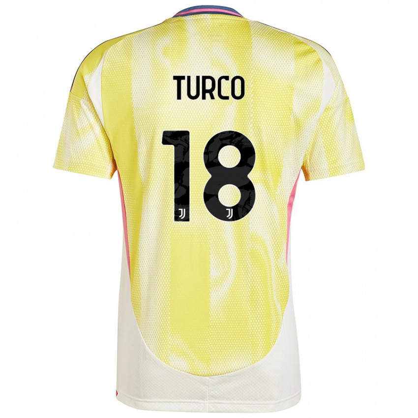 Criança Camisola Nicolo Turco #18 Solar Amarelo Alternativa 2024/25 Camisa