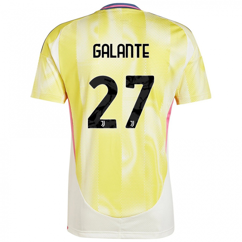 Criança Camisola Tommaso Galante #27 Solar Amarelo Alternativa 2024/25 Camisa