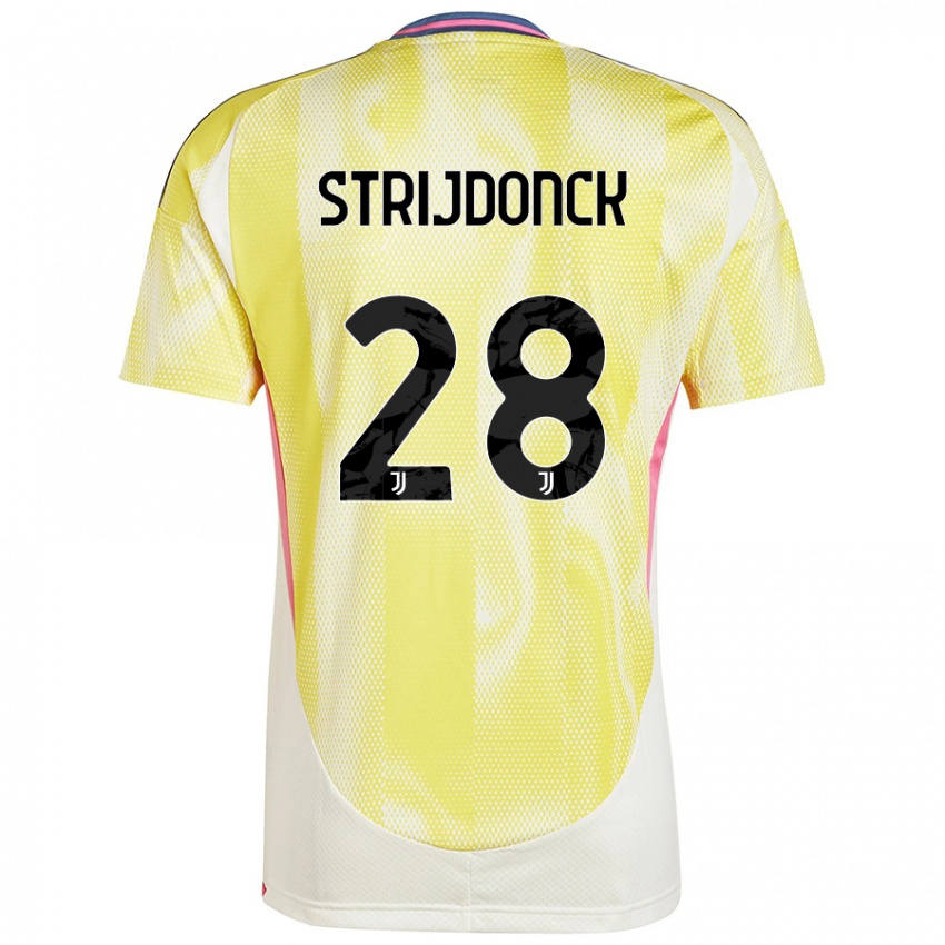 Criança Camisola Bayron Strijdonck #28 Solar Amarelo Alternativa 2024/25 Camisa