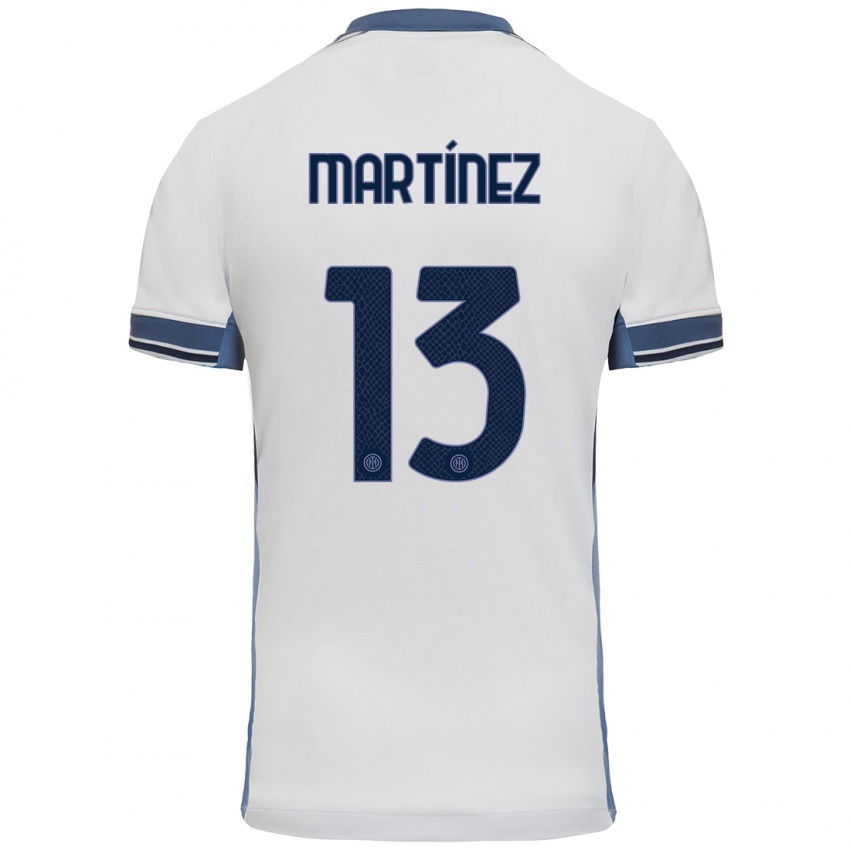 Criança Camisola Josep Martínez #13 Cinzento Branco Alternativa 2024/25 Camisa