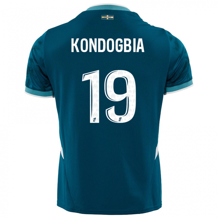 Criança Camisola Geoffrey Kondogbia #19 Azul Turquesa Alternativa 2024/25 Camisa