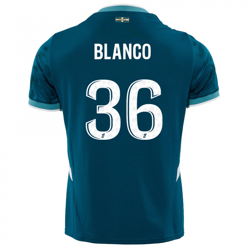 Criança Camisola Ruben Blanco #36 Azul Turquesa Alternativa 2024/25 Camisa