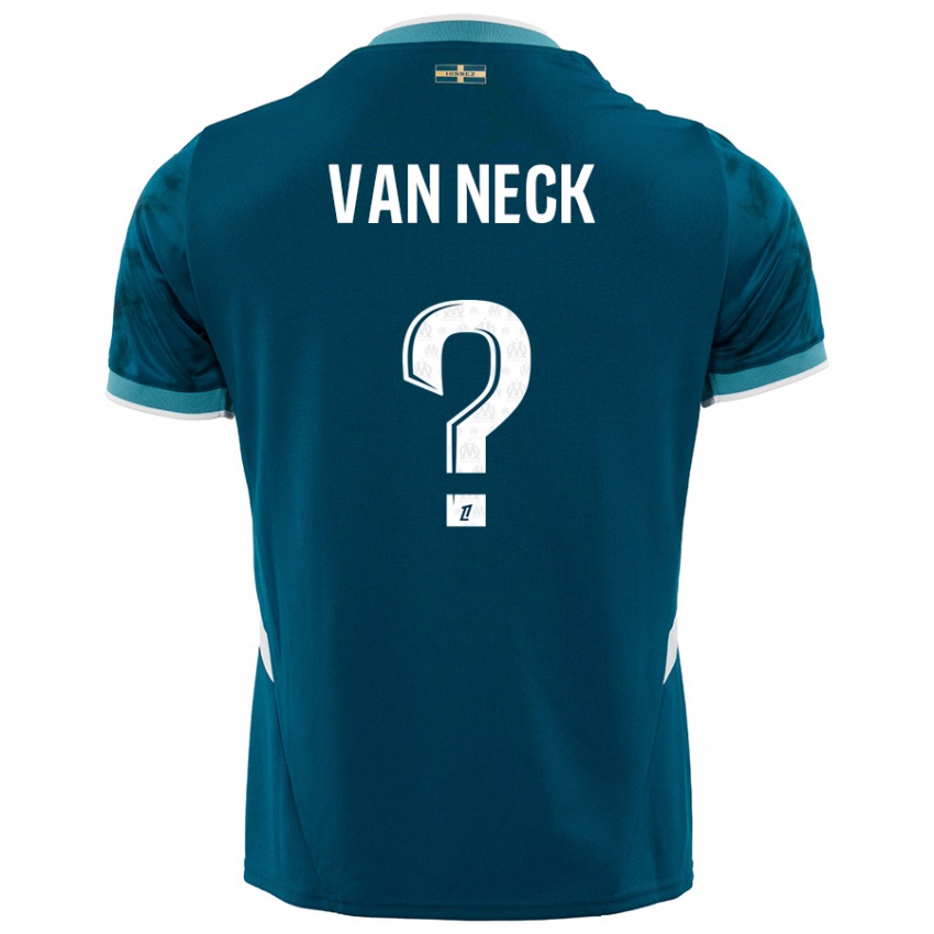 Criança Camisola Jelle Van Neck #0 Azul Turquesa Alternativa 2024/25 Camisa