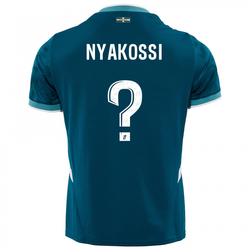 Criança Camisola Roggerio Nyakossi #0 Azul Turquesa Alternativa 2024/25 Camisa