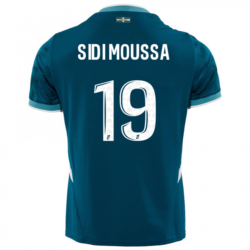 Criança Camisola Salima Sidi Moussa #19 Azul Turquesa Alternativa 2024/25 Camisa