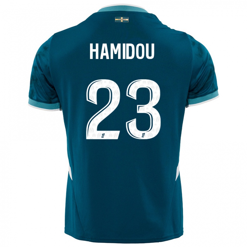 Criança Camisola Jamila Hamidou #23 Azul Turquesa Alternativa 2024/25 Camisa