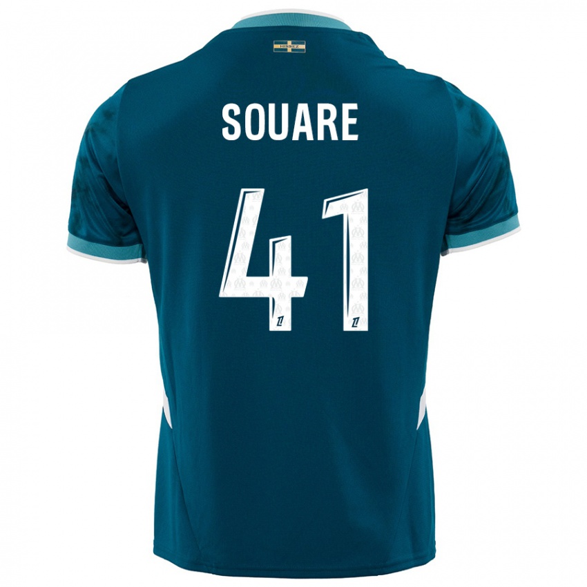 Criança Camisola Cheick Souare #41 Azul Turquesa Alternativa 2024/25 Camisa